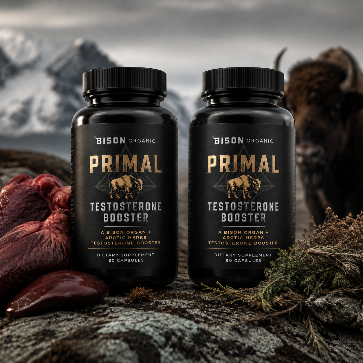 2x Bison Organic Primal Booster